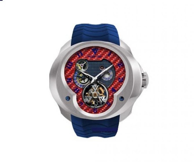 Franc Vila FVa №1 Blue Strap Montre Contemporaine Grande Complication Tourbillon Planetaire White Gold