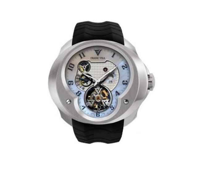 Franc Vila FVa №1 Pearl Dial Gold Case Montre Contemporaine Grande Complication Tourbillon Planetaire White Gold