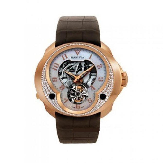 Franc Vila FVa №3 Diamonds Montre Contemporaine Grande Complication Tourbillon Repetition Minute Red Gold