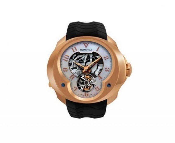 Franc Vila FVa №3 Pearl Montre Contemporaine Grande Complication Tourbillon Repetition Minute Red Gold