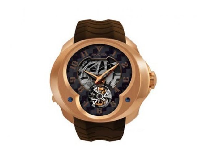 Franc Vila FVa №3 Brown Montre Contemporaine Grande Complication Tourbillon Repetition Minute Red Gold