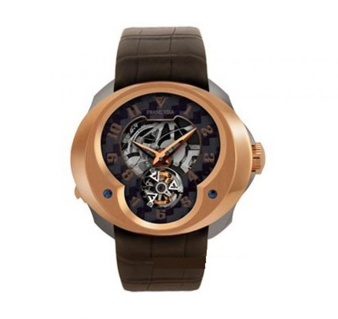 Franc Vila FVa №3 Red Gold & Titanium Montre Contemporaine Grande Complication Tourbillon Repetition Minute