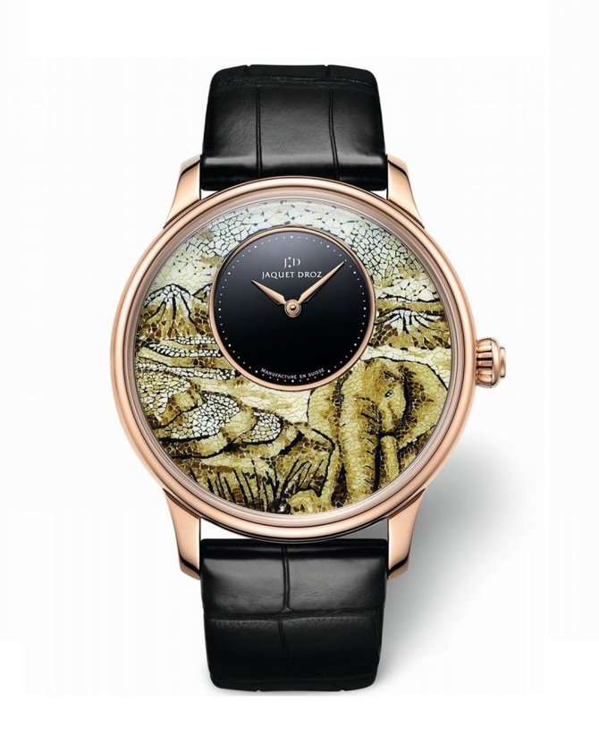 Jaquet Droz J005033280 Elegance Paris Petite Heure Minute Mosaic Elephant - фото 1