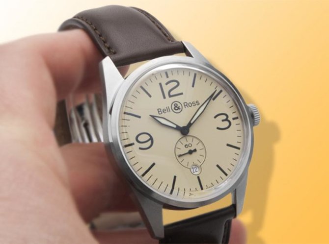 Bell & Ross BR 123 Original Beige Vintage 41 mm - фото 2