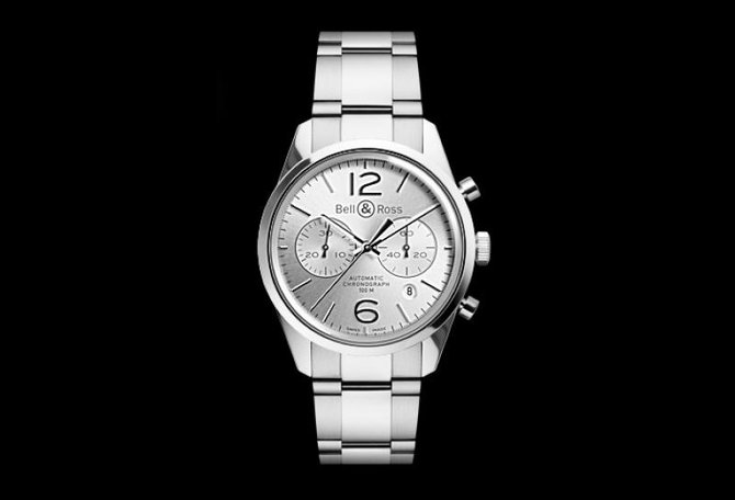Bell & Ross BR 126 Officer Silver Vintage Chronograph - фото 2