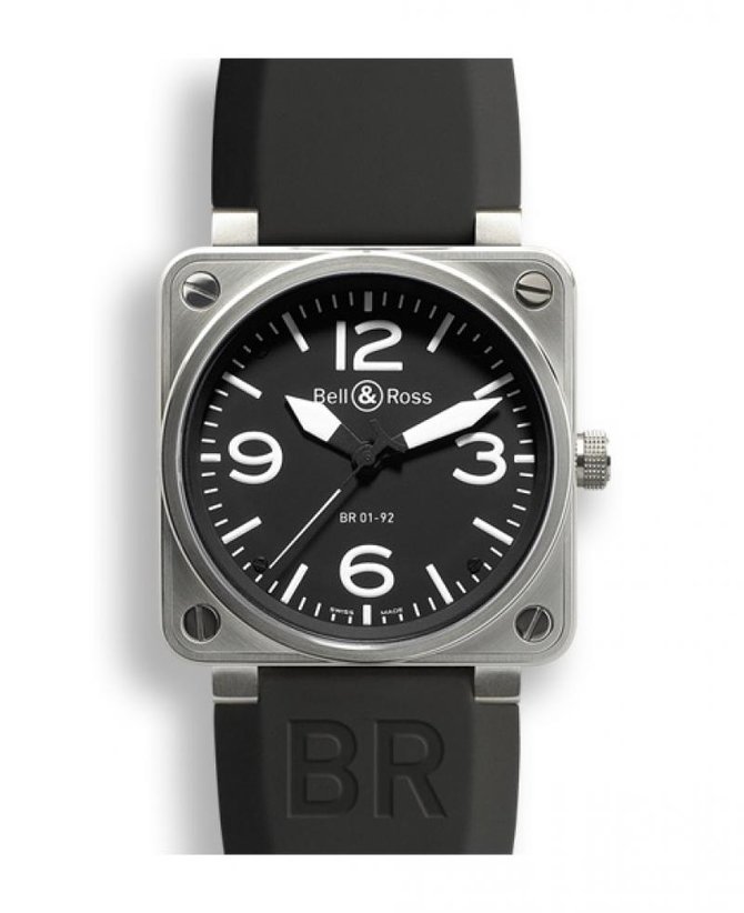 Bell & Ross BR 01-92 Steel Aviation 46 mm - фото 1