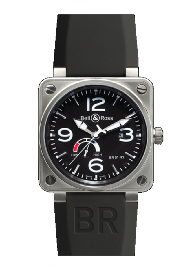 Bell & Ross BR 01-97 Reserve De Marche Aviation 46 mm - фото 1