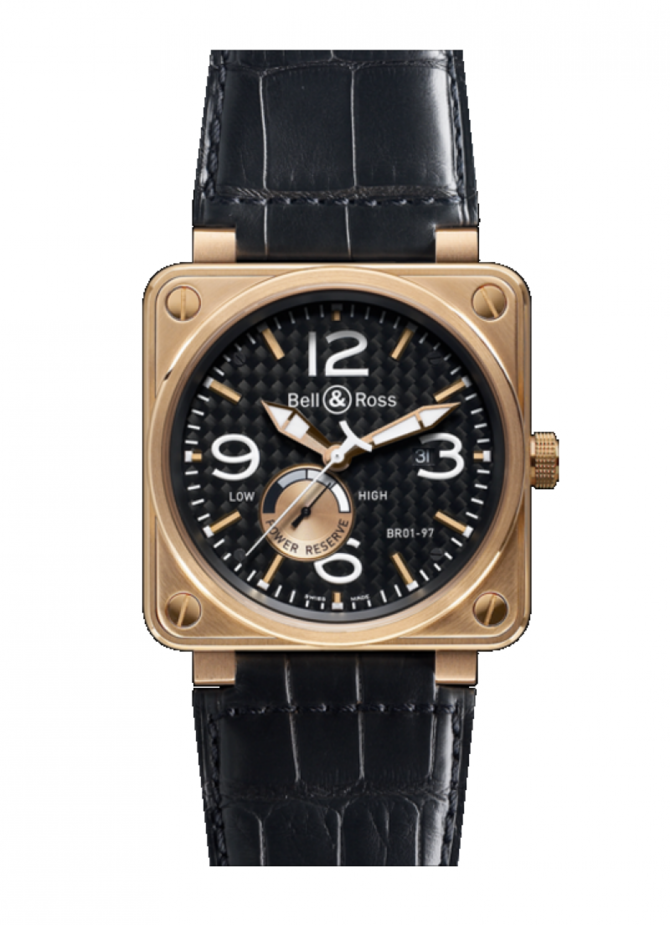 Bell & Ross BR 01-97 Rose Gold Aviation Reserve De Marche