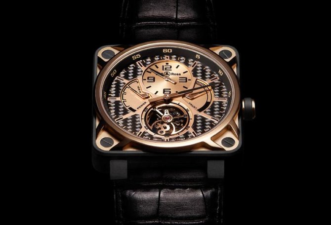 Bell & Ross BR 01 Tourbillon Pink Gold & Titanium Aviation 46 mm - фото 2