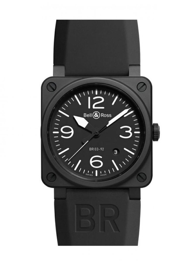 Bell & Ross BR 03-92 Black Matte Aviation Ceramic 42 mm - фото 1