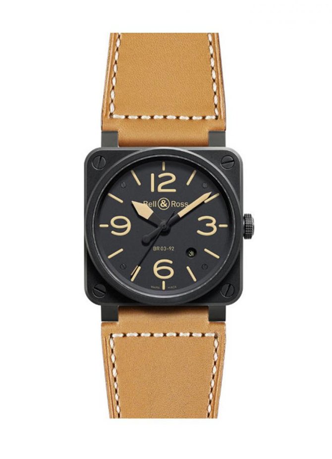 Bell & Ross BR 03-92 Heritage Ceramic Aviation Ceramic 42 mm - фото 1