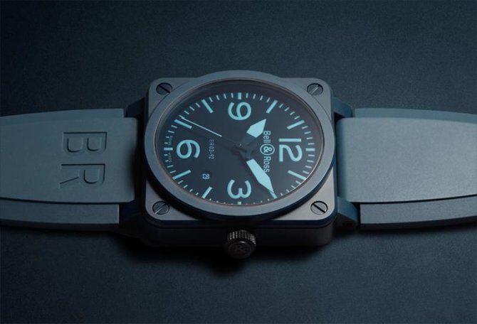 Bell & Ross BR 03-92 Blue Ceramic Aviation 42 mm - фото 3