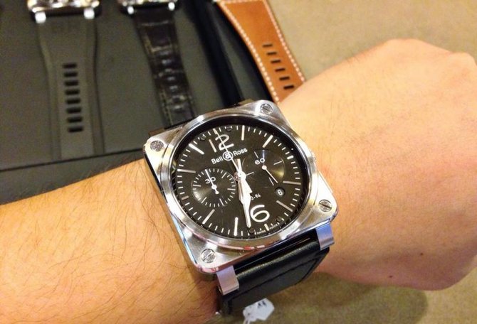 Bell & Ross BR 03-94 Steel Aviation Chronograph 42 mm - фото 2