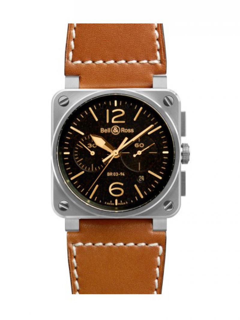 BR 03-94 Golden Heritage Bell & Ross Chronograph 42 mm Aviation