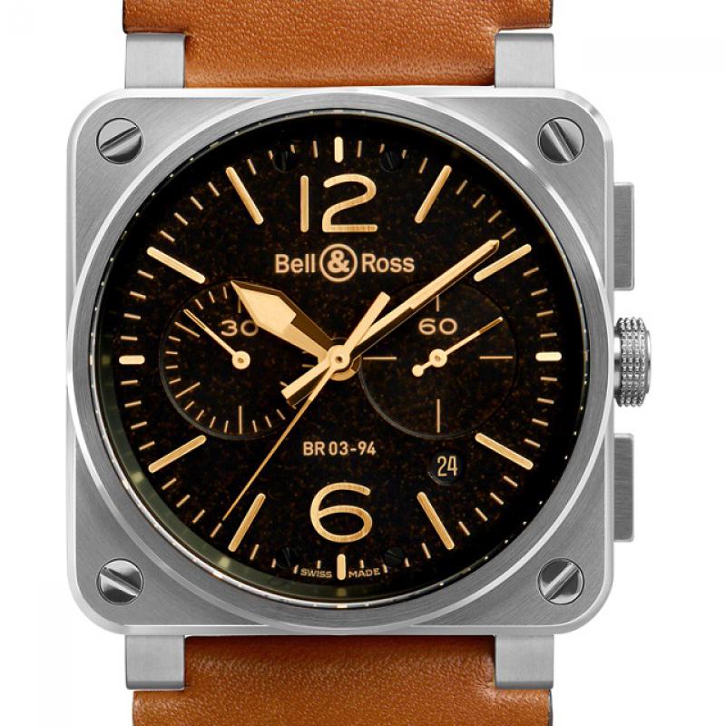 BR 03-94 Golden Heritage Bell & Ross Chronograph 42 mm Aviation