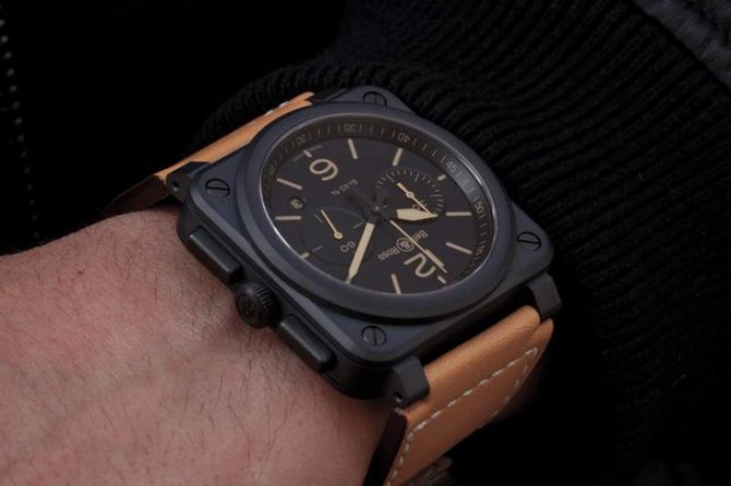 Bell & Ross BR 03-94 Heritage Ceramic Aviation Chronograph 42 mm - фото 2