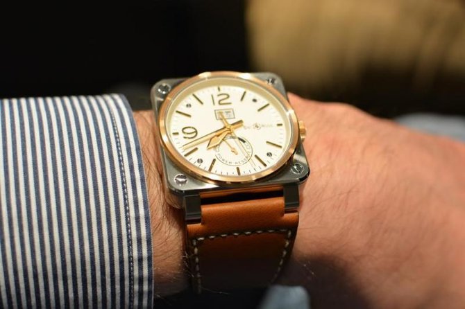 Bell & Ross BR 03-90 Steel & Rose Gold Aviation 42 mm - фото 2
