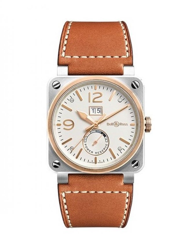 Bell & Ross BR 03-90 Steel & Rose Gold Aviation 42 mm - фото 1