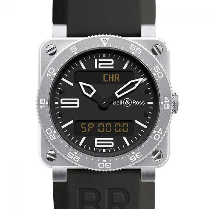Bell & Ross BR 03 Type Aviation Steel Aviation 42 mm - фото 3