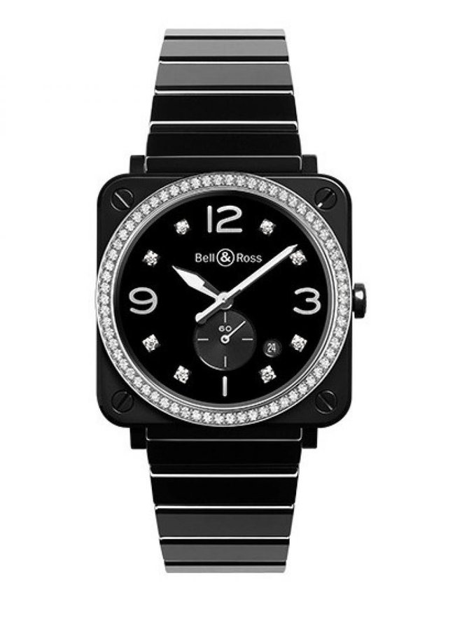 Bell & Ross BR S Black Ceramic Diamonds Aviation Quartz
