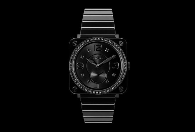 Bell & Ross BR S Black Ceramic Phantom Diamonds Aviation Quartz - фото 3