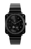 Bell & Ross Aviation BR S Black Ceramic Phantom Diamonds Quartz