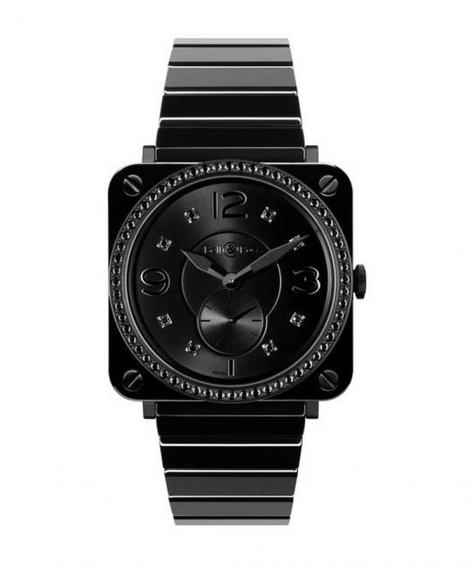 Bell & Ross BR S Black Ceramic Phantom Diamonds Aviation Quartz - фото 1