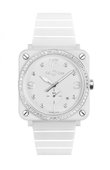 Bell & Ross Aviation BR S White Ceramic Diamonds Quartz