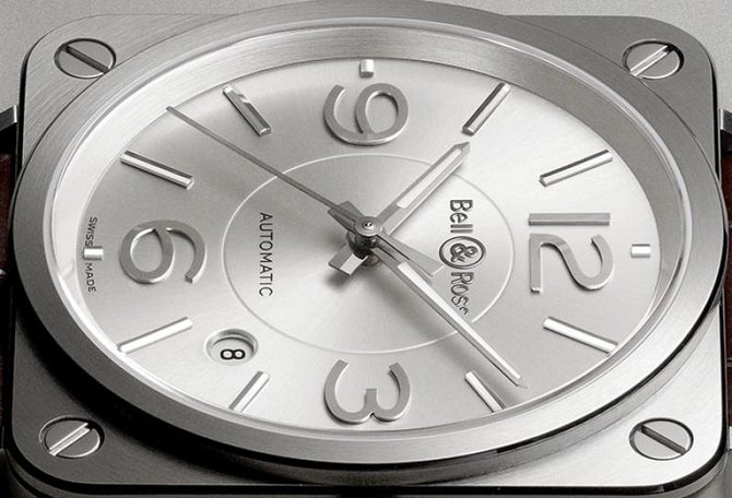 Bell & Ross BR S Officer Silver Aviation Automatic - фото 3