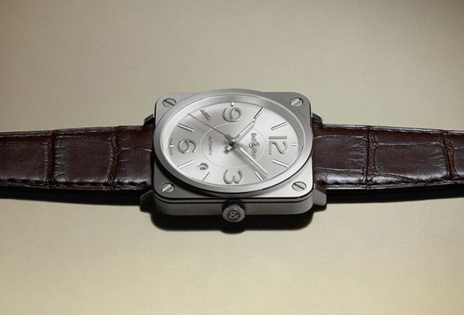 Bell & Ross BR S Officer Silver Aviation Automatic - фото 2