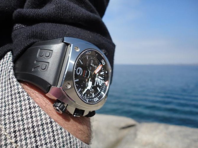 Bell & Ross BR 02-94 Steel Marine Chronographe - фото 2