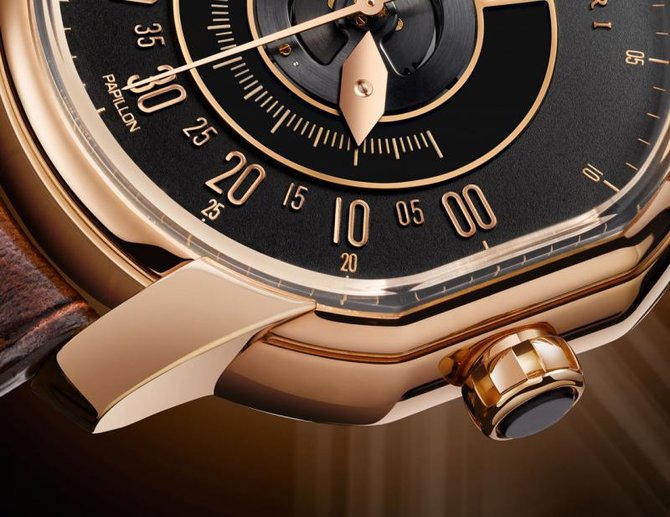 Bvlgari Papillon Heure Sautante Rose Gold Daniel Roth 45 mm - фото 3