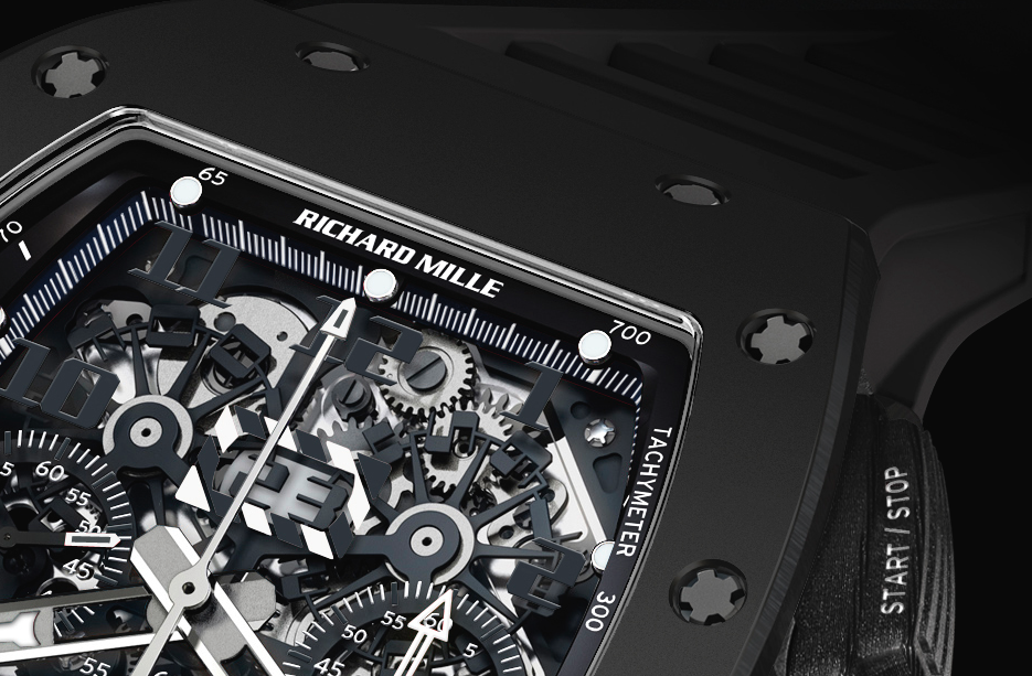 RM 011 Flyback Chronograph Black Phantom Richard Mille Automatic RM