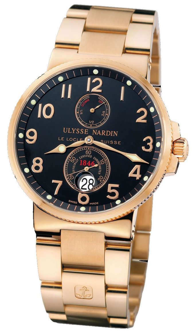 Ulysse Nardin 266-66-8/62 Maxi Marine Chronometer 41mm RG Bracelet