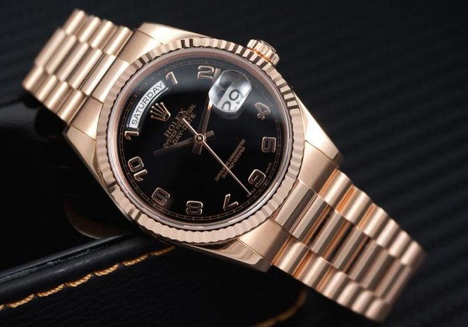 Rolex 118235 bkap Day-Date Everose Gold - фото 3