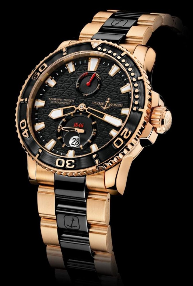 Ulysse Nardin 266-33-8C/922 Maxi Marine Diver Rose Gold Ceramic - фото 2