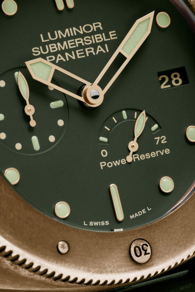 Officine Panerai PAM00507 Special Editions Luminor Submersible 1950 3 Days Power Reserve Automatic Bronzo Limited Edition 1000 - фото 5