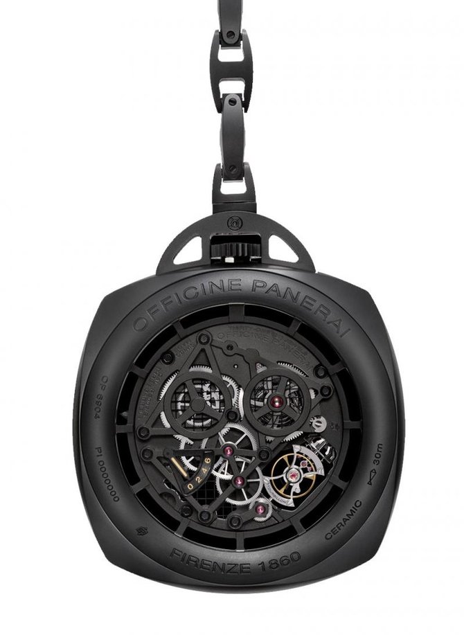 Officine Panerai PAM00446 Special Editions Pocket Watch Tourbillon GMT Ceramica Limited Edition 50 - фото 2
