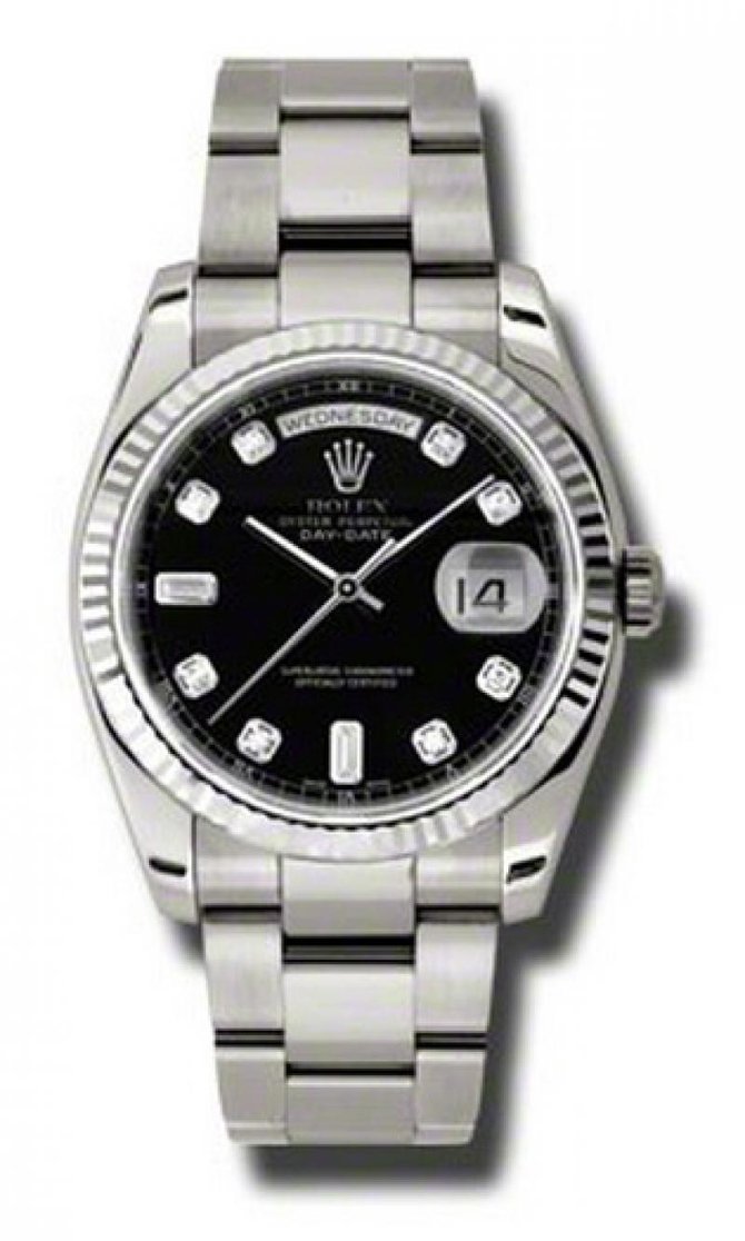 Rolex 118239 bkdo Day-Date White Gold