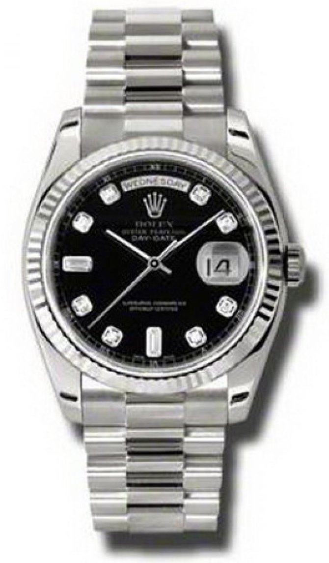 Rolex 118239 bkdp Day-Date White Gold