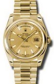 Rolex Day-Date 118208 chsp Yellow Gold