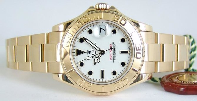 Rolex 168628 White Yacht Master II Yacht-Master 35mm Yellow Gold - фото 2