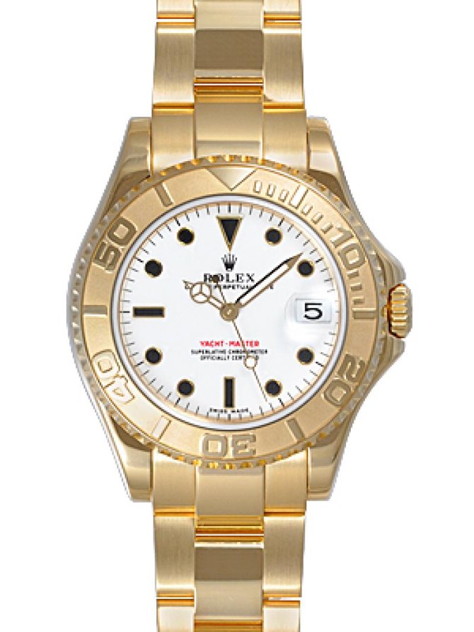 Rolex 168628 White Yacht Master II Yacht-Master 35mm Yellow Gold - фото 1