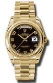 Rolex Day-Date 118208 bkap Yellow Gold