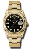 Rolex Day-Date 118208 bkdo Yellow Gold