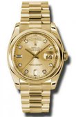 Rolex Day-Date 118208 chdp Yellow Gold
