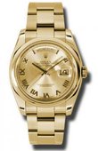 Rolex Day-Date 118208 chro Yellow Gold