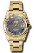 Rolex Day-Date 118208 dkmro Yellow Gold