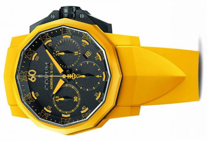 Corum Challenger 44 Chrono Rubber Yellow Admirals Cup Challenger Chrono Rubber 44 - фото 3