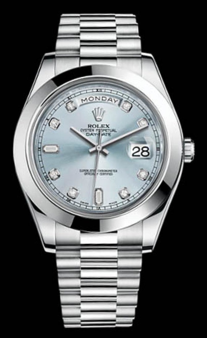 Rolex 218206 ibldp Day-Date Platinum - фото 2